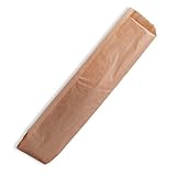 Wertpack Baguettebeutel, Faltenbeutel, Kraftpapier, Braun, 40 g/qm, 12 + 5 x 58 cm, 1000 Stück