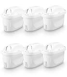 Wasserfilter Kartuschen für Brita Wasserfilter Maxtra +,Maxtra Plus,Mavea,Anna Duomax,6 Stück Ersatz Wasserfilter