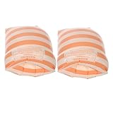 PartyKindom Aufblasbare PVC Schwimmarmbänder für Erwachsene Orangefarbene Armschwimmer mit Doppelkammer rutschfest Modisch Langlebig für Sicheren Badespaß im Pool und Am Strand