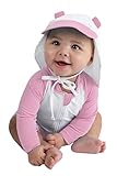 Cuddle Club Einteiliger Badeanzug für Babys und Kleinkinder | Unisex-Kinder-Sonnenanzug Für Badeanzug EIN Babyzimmer und Kleinkind | Barbonas und Mädchen Unisex Bär Sonnenanzug - Rosa 12-18 Monate