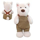 Générique Stuffed Dog Plush Toy 11,8 Zoll, Komfortable Tierpuppe für Kinder Jungen und Mädchen, gefülltes Tierspielzeug, West Highland Dog, Jungen und Mädchen, Plüsch, Plüschkissen, für Kinder und