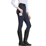 WLIHDB Reithose Reithose aus Silikon, rutschfest, schnelltrocknend, eng anliegend, for Radsportprüfungen FüR Reitsport Pferdetraining(Blue,S)