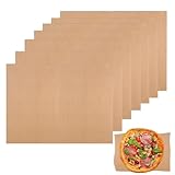 7 Stück Wiederverwendbares Backpapier 30 * 40cm, Dauerbackfolie für Backblech, Glasfaser Dauerbackfolie Dauerbackmatte, 260 Grad Hitzebeständig, Leicht zu Reinigen