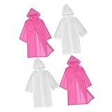 CALLARON 4 Stück Regenmantel für Regenmantel Herren wasserdicht Regenjacke Regenmantel Damen Regencape regenponcho wimperntusche Mädchen Regenmantel Eva-Regenmantel