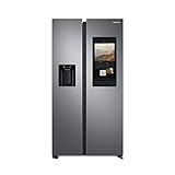 Samsung RS6HA8880S9/EG Side-by-Side Kühlschrank, 178 cm, 614 ℓ, 225 ℓ Gefriervolumen, Family Hub, Edelstahl Look