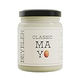 BEYELER® Classic Mayo | Traditionelle Mayonnaise mit reinem Eigelb aus Freilandhaltung & feinstem Sonnenblumenöl | Reichhaltige Mayo mit Dijonsenf mit enormer Geschmackstiefe | 250 ml. Glas