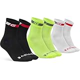 GripGrab Classic Regular Cut 1er und 3er Set Sommer Fahrradsocken Rennrad Mountainbike Indoor Cycling Radsport Socken
