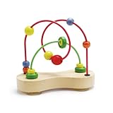 Hape Double Bubble Holzperlen-Labyrinth - Preisgekröntes pädagogisches Draht-Achterbahn-Sortier-Puzzle, frühes Entwicklungsspielzeug für Babys ab 6 Monaten