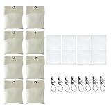 8x Schwere Vorhängegewichte - Bodengewichte Für Pergolavorhänge, Außenvorhänge Und Bloße Panels | Gewichtete Beutel Mit Sicherem Cliphalter - Perfekt Für Tischdecken, Gartenflaggen, Hotel Und Wohnkult
