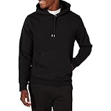 Amazon Essentials Herren Pullover-Sweatshirt Mit Kapuze, In Groß Und Schwer Erhältlich, Schwarz Heide, M