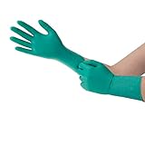 Ansell Microflex 93-260 Einweghandschuhe aus Nitril/Neopren, chemikalienbeständig, für die Industrie, Mechaniker und Heimwerker, Grün, Größe M (7,5-8) (6 Stück).