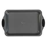 Russell Hobbs Backblech 40-cm-Bräter Backblech, Backform, Backofenform, Kuchenform mit Antihaftbeschichtung, Kohlenstoffstahl, Fleischbräter, Lasagne-/Gemüsebackblech, Silikongriffe, BPA/PFOA-frei
