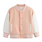 Jungen Skijacke Jungen und Mädchen Mantel Frühling und Herbst Winter Neue Kinder Plus Fleece Baseball Kleidung Baby Cardigan Small Medium Thick Kinder Top, rose, 12-13 Years