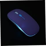 jojofuny Kabellose Dual Modus Maus DPI Silent klick Wiederaufladbar mit LED Licht Ergonomisch Schlankes Design USB Optische Verbindung Tragbar für Laptop PC Notebook