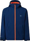 McKinley Unisex Justin 3:1 Doppeljacke, Blue Petrol/Orange D, 140