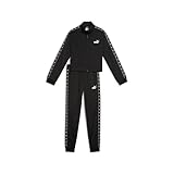 PUMA Mädchen ESS TAPE Poly Suit G Gestrickte Anzüge, PUMA Black,