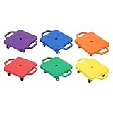 Rollbrett, 6pcs Balance Board mit Griff, Tragfähigkeit pro Stück 120kg, Förderung von Kraft und Gleichgewicht, für Kinder im Alter von 3 Jahren und Darüber