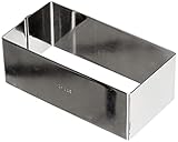 Ibili 722712 Speisering rechteckig Edelstahl,12x6x4,5 cm, Silber