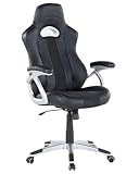 Bürostuhl Höhenverstellbar Ergonomisch Chefsessel Gaming Stuhl, Schreibtischstuhl Homeoffice Drehstuhl 150kg Belastbar, Office Chair Computerstuhl Kunstleder Arbeitsstuhl Bürosessel Bürodrehstuhl