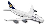 Majorette 212057980 Airplane, Flugzeug mit Original Lizenz, Emirates, Lufthansa, Airbus, Boeing, American Airlines, Spielflugzeug, 5 versch. Modelle, Lieferung: 1 Stück, zufällige Auswahl, Länge 11 cm