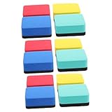 Parliky 12 Stck Teiliges Whiteboard Radiergummi Magnetisch aus Hochwertigem EVA Leichte Waschbare Whiteboard Reiniger für Schule Büro Haushalt Kompakt und Langlebig Abwischbar und