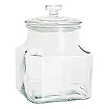 VBS Vorratsglas/Bonbonglas, ca. 900 ml, Glasbehälter mit Deckel, ideal für Küche, Süßigkeiten, Aufbewahrung
