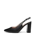 Rio Fiore Damen Pumps, Schwarz, 8,5cm Blockabsatz, weiches Kunstleder, Slingpumps, 2062A-40-K-9 (Black, 41EU)