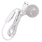 DZYDZR Mini 1W 5V USB Magnet- Lampe LED Nachtlicht Mit Schalter für Computer/PC/Notebook/USB-Schnittstelle (Warmweiß)