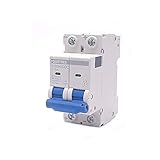 GANDE 1Pcs 2 Pole DC250V MCB Leistungsschalter Solarenergie Photovoltaik PV Mini DC Air Switch angetriebenes Fahrzeug (Size : 2P DC, Color : 10A)