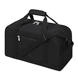 Sporttasche Klein, 20L Mini Reisetasche & Fitnesstasche für Sport Fitness & Reisen, Weekender Gym Bag 45x20x20cm-Schwarz