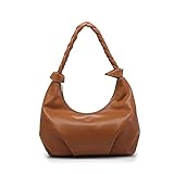 SHOMICO Damen Schultertasche Hobo-Geldbörse Crossbody Übergroße Fransen Taschen für Damen, Tan-2, Large