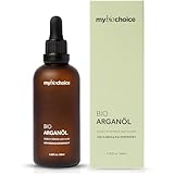 mybiochoice Bio Arganöl 100 ml – 100% reines & kaltgepresstes Arganöl aus Marokko – Pflegeöl für trockene Haut, Haare & Kopfhaut – als Trägeröl und Haaröl – für Feuchtigkeit und Glanz