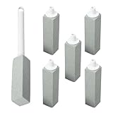 Bimsstein Reinigungsstein mit Griff | Kalkentferner, extra starke WC-Bürste mit langem Griff, entfernt Kalziumablagerungen, Rost für Haushaltsreinigung