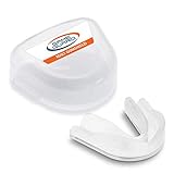 GAME GUARD – Mundschutz für Schulsport, Eishockey, Fußball, Kampfsport – CE-geprüfter Zahnschutz für Kinder & Erwachsene - Klar