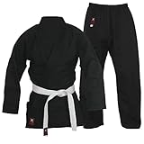 Budodrake Karateanzug Black Adept schwarz (180)