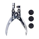 Plastiktüte Puncher, Zinklegierung Single Round Hole Punch mit Ergonomischem Handheld, Tragbarer Einzelnen Lochpunschloch Punchpapier Punch für Dünnfilm Pe Opp Pvc -Taschen (8 mm) (6MM)