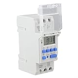 DAZZLEEX Digitale astronomische Zeitschaltuhr, TM919TK, 16 A, 3200 W, elektronische Zeitsteuerung mit Sonnenaufgang und Sonnenuntergang, automatische Anpassung, mehrere Programmierungen, LCD-Display