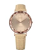 JOWISSA Champagne/Braun/Rosa Aura Schweizer Damenuhr J5.565.L
