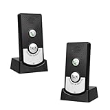 Pumwoy 2-Wege-Sprach-Gegensprechanlage 1000M, Intelligente Sprach-Gegensprechanlage 2 Way Voice Intercom, Drahtlose Gegensprechanlage, Gegensprechanlagen für Büro, Zuhause (Weiß) (Schwarz)