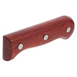 DOITOOL Holzgriff Ersatz für Fleischmesser Küchenmessergriff Japanischer Messergriff DIY Stabiler Holzgriff für Schneidwerkzeuge Braun