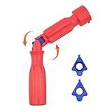 Visiblurry Toilettensitz-Montagewerkzeug, 20cm Toilettendeckel Montageschlüssel Mit 2pcs Nüssen, WC-Sitz-Montageschlüssel Mit Gelenk Für Einfache Handhabu, Toilettensitz-Reparaturschlüssel