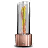 GLANZFEUER® Tischkamin - Premium Bio Ethanol Tischkamin - Tischfeuer Outdoor & Tischfeuer Indoor - Hochwertiger Bioethanol Tischkamin Outdoor für besonderes Ambiente - Tisch Feuer Ethanol Kamin