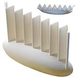 Gewelltes Kartoffelmesser | Manueller Zerkleinerer mit gewellten Klingen – tragbarer Sandwichschneider in 3D-Optik für die Zubereitung von Mittagessen und Mahlzeiten, Salaten, Gemüsechips und