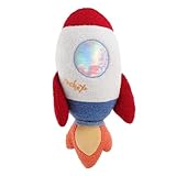 VICASKY Süßes Raketen Plüschkissen für Kleinkinder Vielseitig Einsetzbar als Kuscheltier und Dekorationskissen für Weltraum Fans