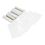 Ausla Farbtinten-Fotopapier-Set, 3 Farbtintenpatronen mit 108 Blatt Postkarten-Fotopapier 4x6 Zoll für IOS AirPrint, PicBridge, Selphy App
