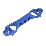 Batterie-Spannhalter, Robuste Autobatterie-Halterung aus Aluminiumlegierung mit J-Bolzen aus Edelstahl (BLUE)
