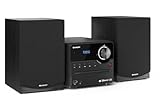 SHARP XLB517DBK Mirco-Soundsystem 45W (Digitalradio mit DAB, DAB+ und UKW/FM-Radio, Bluetooth, USB, CD, MP3), schwarz
