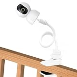 Universal Babyphone Halterung, Baby Monitor Holder Flexible Kamera Halterung mit 1/4 Zoll Schraube, Clip Krippenhalter Security für SpaceView S/SpaceView Pro Babyfon Kinderzimmer Babybett (Weiß)