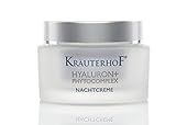 Kräuterhof® Nachtcreme (50ml) – hilft der Haut Feuchtigkeit besser zu speichern & stärkt die Barrierefunktion, Feuchtigkeitspflege mit Hyaluronsäure & Sheabutter, Gesichtscreme mit frischem Duft