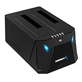 SABRENT 2 Bay USB C Festplatten Dockingstation 5Gbps 2,5' 3.5' SATA HDD und SSD Dock mit Offline Klonen (EC CH2B)
